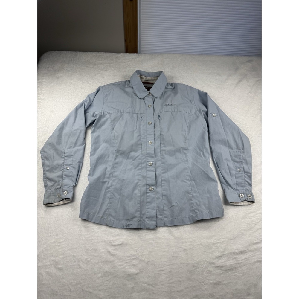 Simms Shirt Womens XS Guide Series Long Sleeve Button Fly Fishing Top‎ Vented